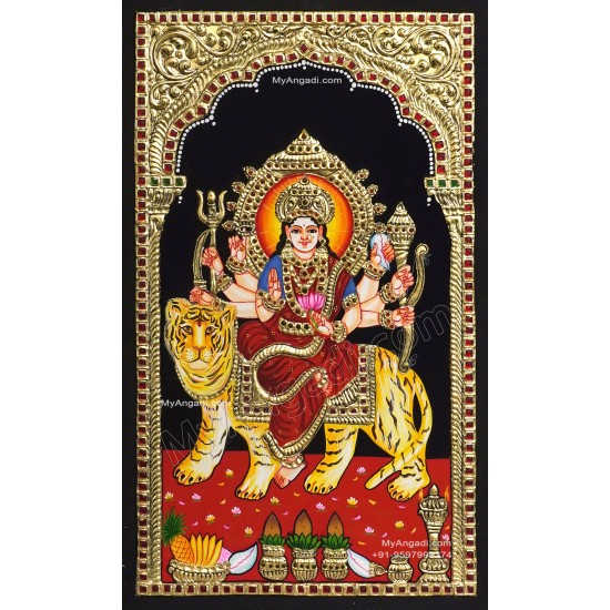 Durga Devi Tanjore Painting