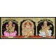 3 Panel  Lakshmi Ganesha Saraswathi Tanjore Painting