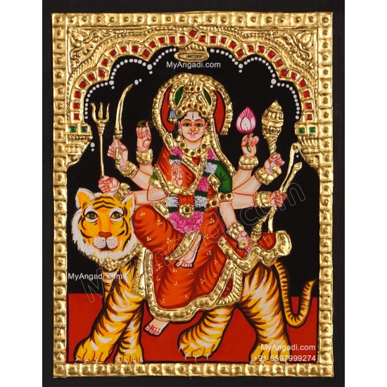 Durga Devi Tanjore Painting
