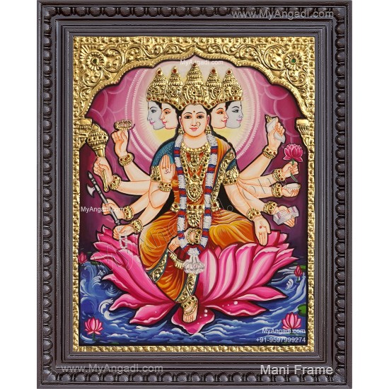 Gayathri Devi Tanjore Painting