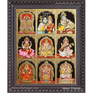 9 Panel Tanjore Painting