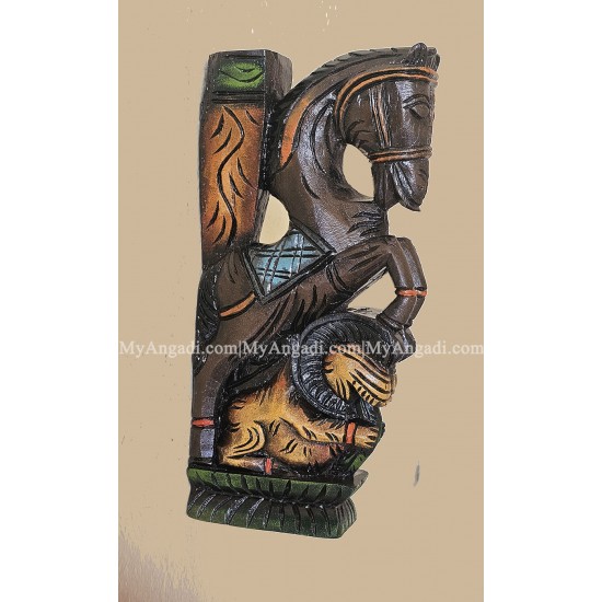 Vagai Wood Horse Wall Brackets