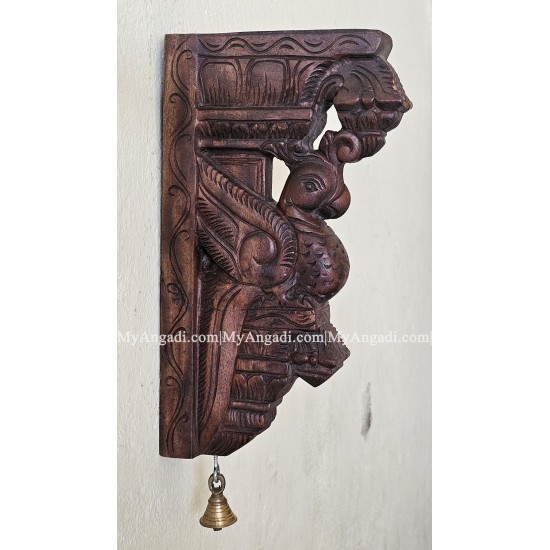 Vagai Wood Parrot Wall Brackets