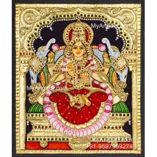 Gajalakshmi Tanjore Painting