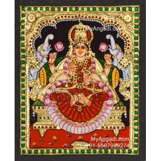 Gajalakshmi Tanjore Painting