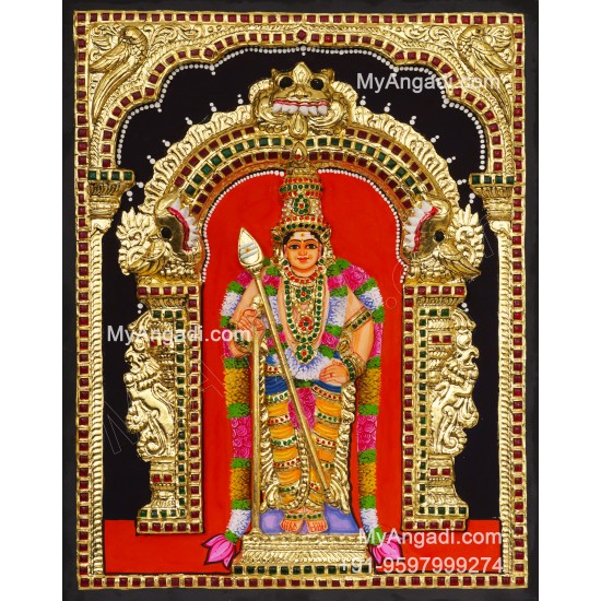 Murugan 3d Tanjore Painting