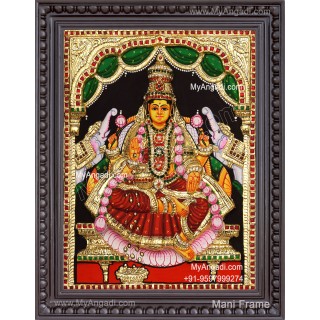 3D Gajalakshmi Tanjore Painting