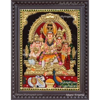 Shiva Family Tanjore Paintings