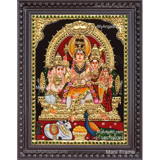 Shiva Family Tanjore Paintings