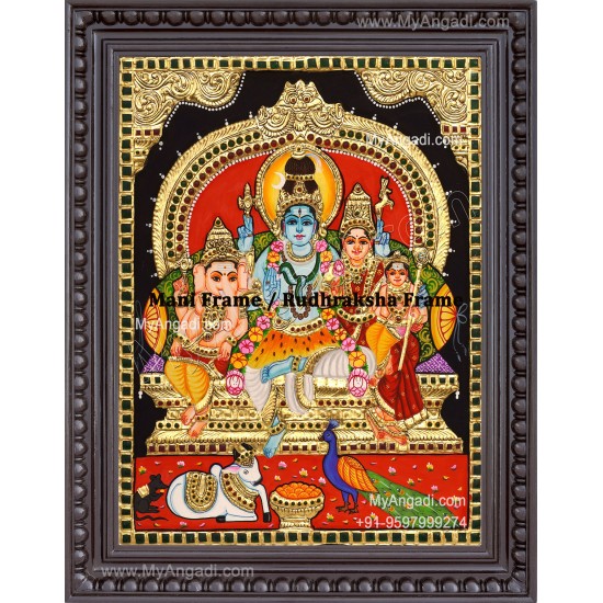Shiva Family Tanjore Paintings