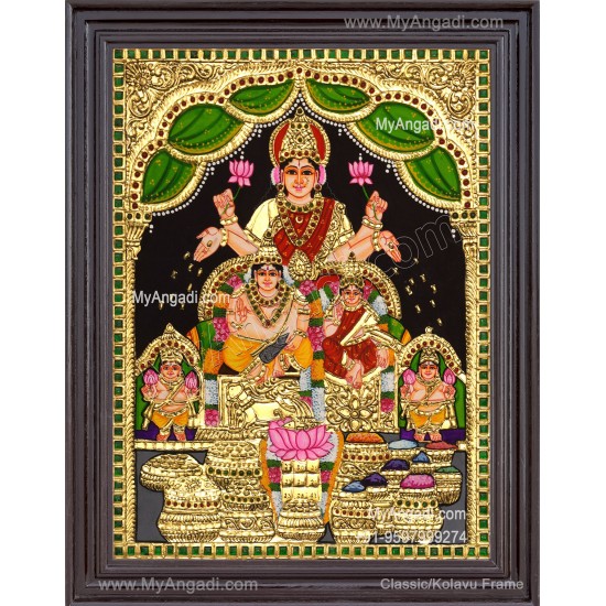Kuber Lakshmi Tanjore Painting