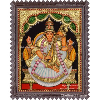 Saraswathi Tanjore Painting