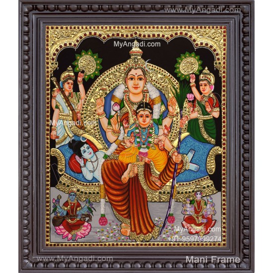Raja Rajeshwari Tanjore Painting