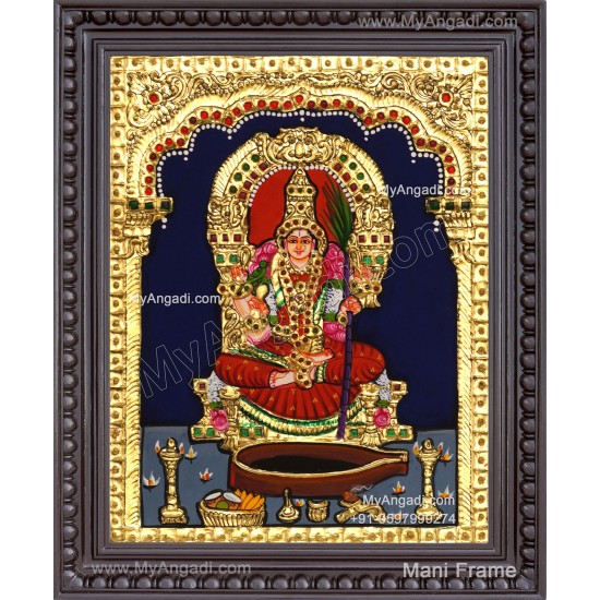 Kamatchi Amman Tanjore Painting
