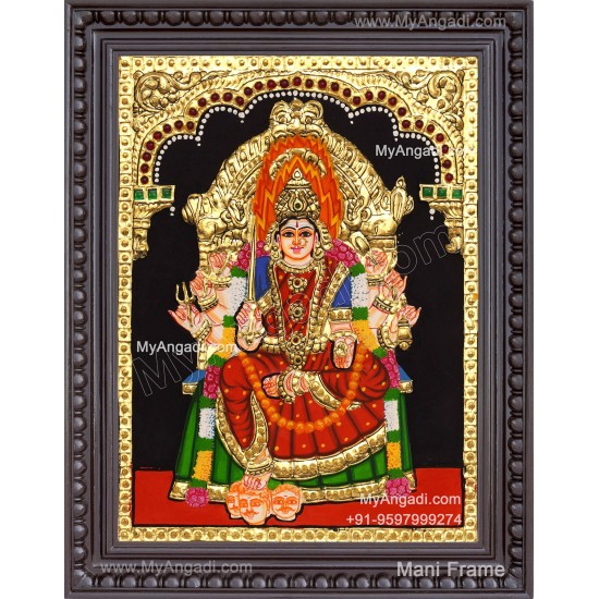 Samayapura Mariamman Tanjore Painting