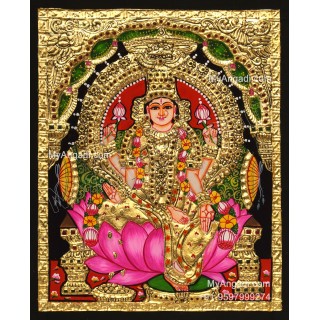 Aiswarya Lakshmi Tanjore Painting
