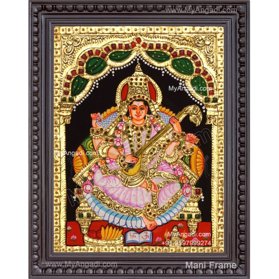 Saraswathi Tanjore Painting