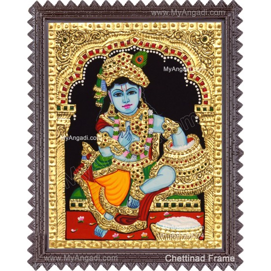 Butter Krishna Tanjore Painting