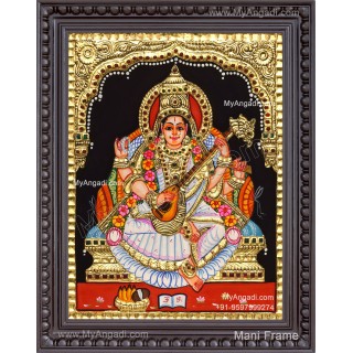Saraswathi Tanjore Painting