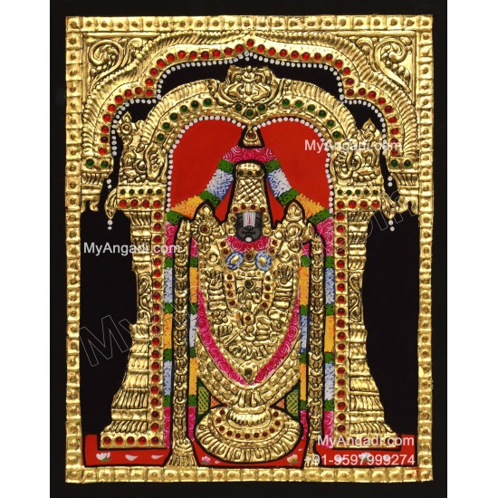 5 Set Ganesha Murugan Balaji Lakshmi Saraswathi Tanjore painting