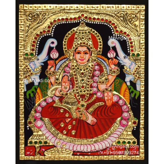 5 Set Ganesha Murugan Balaji Lakshmi Saraswathi Tanjore painting