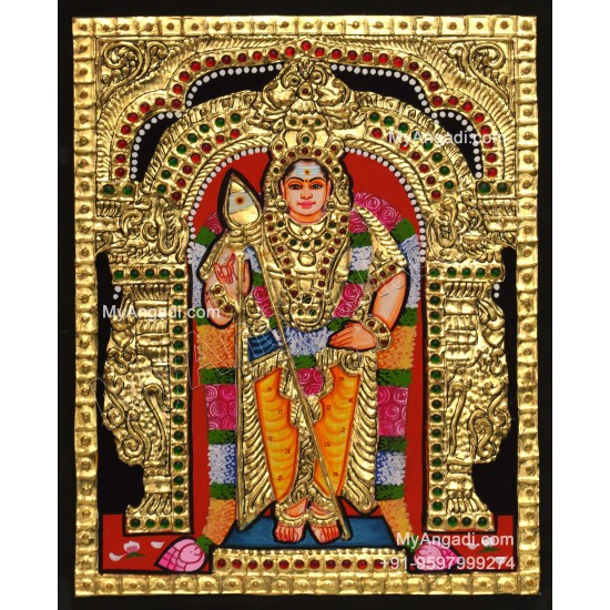 5 Set Ganesha Murugan Balaji Lakshmi Saraswathi Tanjore painting