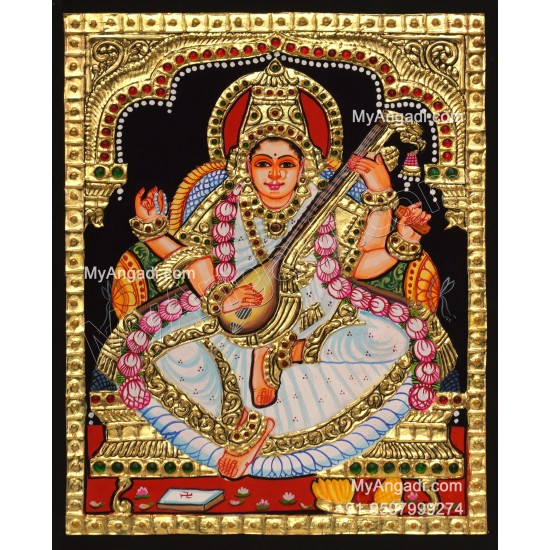 5 Set Ganesha Murugan Balaji Lakshmi Saraswathi Tanjore painting