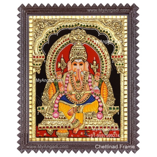 Ganapathi Tanjore Painting 