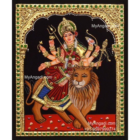 Durga Devi Tanjore Painting