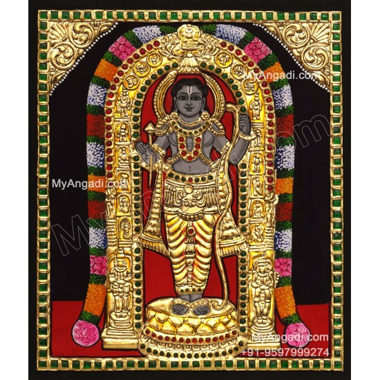 Ayodhya Ramar Tanjore Painting