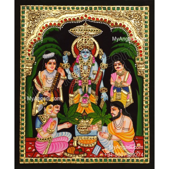 Sathyanarayana Tanjore Painting