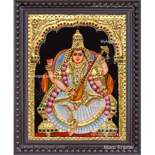 Saraswathi Tanjore Painting