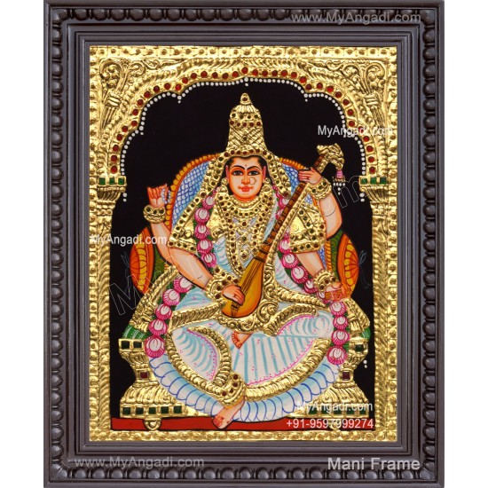 Saraswathi Tanjore Painting