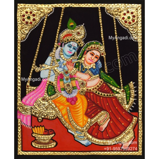Radha Krishna Tanjore Paintings