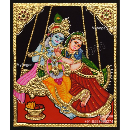 Radha Krishna Tanjore Paintings
