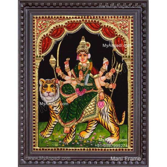 Durga Devi Tanjore Painting