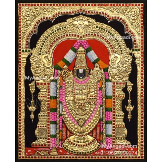 Venkateshwara  Swamy Tanjore Painting