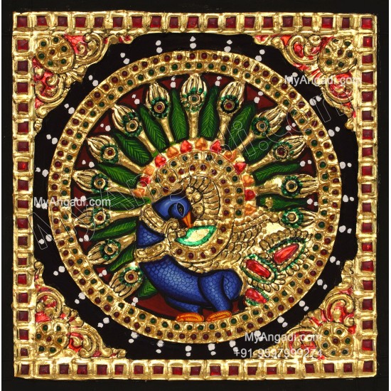 Peacock Tanjore Paintings