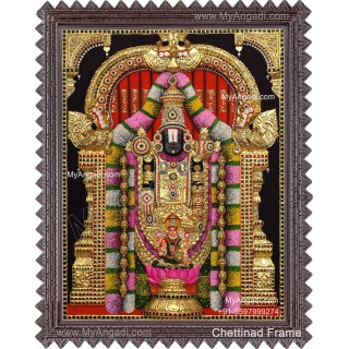 3d Balaji Lakshmi Tanjore Painting