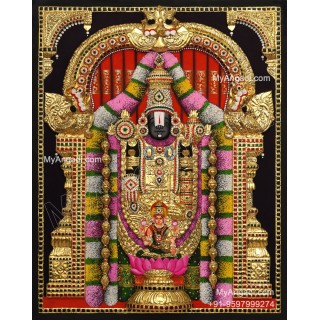 3d Balaji Lakshmi Tanjore Painting