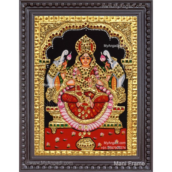 Gajalakshmi Tanjore Painting