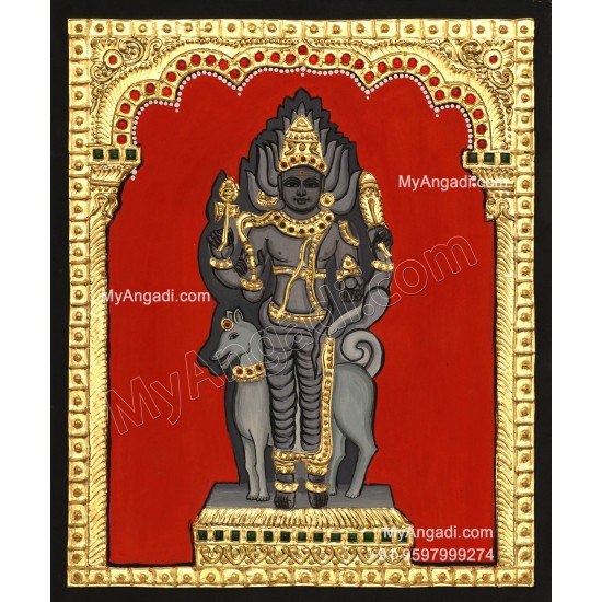 Kala Bairavar Tanjore Painting