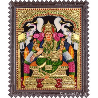 Gajalakshmi Tanjore Painting