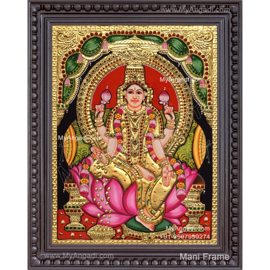 Aishwarya Lakshmi Tanjore Painting, Ishwarya Lakshmi Tanjore Painting