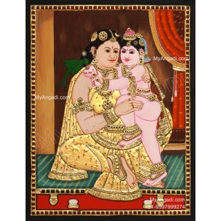 Yasodha Krishna Tanjore Painting