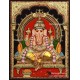 Ganesha 3d Embossed Tanjore Painting