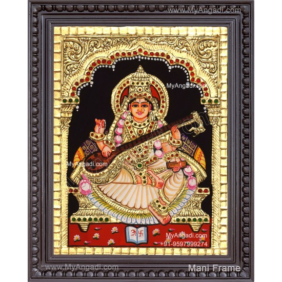 Saraswathi Tanjore Painting