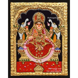 Gajalakshmi Tanjore Painting