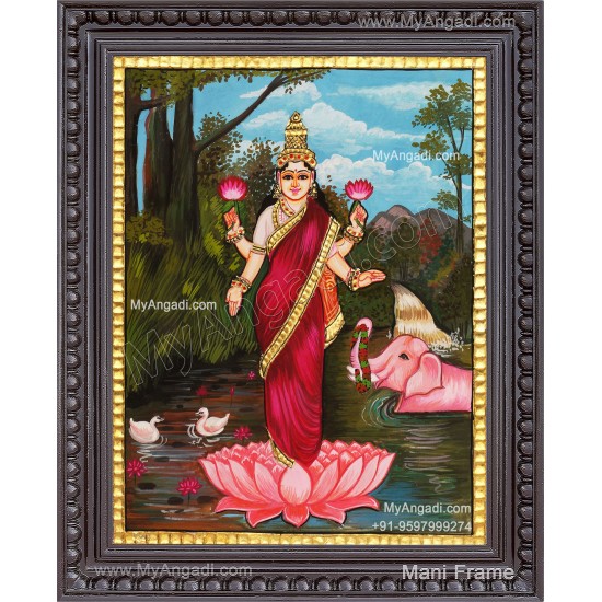 Gajalakshmi Tanjore Painting