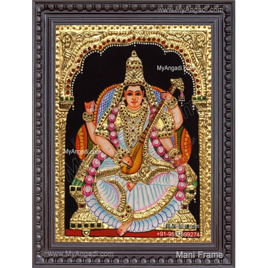 Saraswathi Tanjore Painting